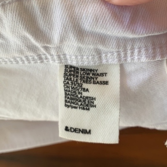 H&M White Denim Pants - Picture 7 of 9